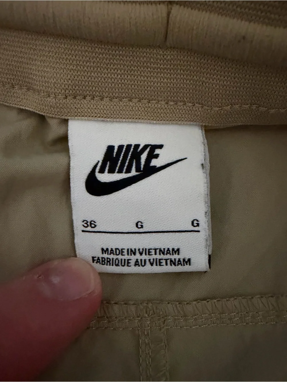 Nike Men's Sportswear Style Essentials Utility Pants Beige DM6681-250 SZ 36